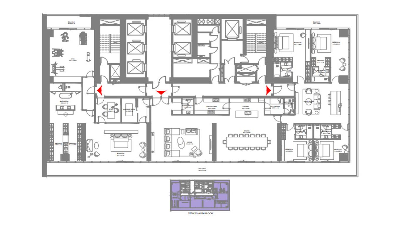 W Residences Palm Jumeirah-W-Residences-at-Dubai-Harbour-4-bed-plan-2.jpg